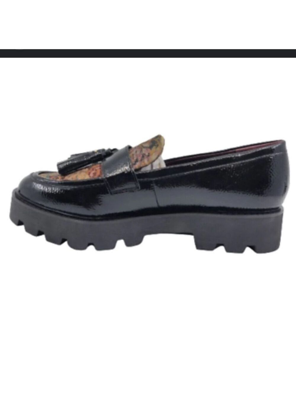 Franco Sarto Balinna Tassel Loafer Lug Heel  contrasting upper New w/Box sz 8